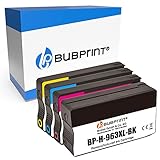 Bubprint Kompatibel Remanufactured Druckerpatronen als Ersatz für HP 963 XL 963XL für OfficeJet Pro 9010 9012 9012e 9014 9015 9016 9019 9020 9022 9025 Multipack Schwarz Cyan Magenta Gelb 4er-Pack