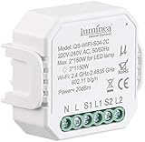 Luminea Home Control Unterputz Schalter: WLAN-Unterputz-2-Kanal-Lichtschalter mit App & Sprachsteuerung (2kanal Lichtschalter)