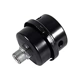 Luftkompressor Schalldämpfer - 3/8'16MM Metall Luftkompressor Ansaugfilter Schalldämpfer Gewinde for ölfreie Luftkompressor T