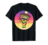 Lustiges Mexico Kaktus Mariachi Cinco de Mayo Fiesta Gitarre T-S