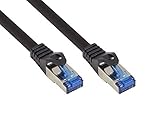 Good Connections® SmartFLEX Cat.6A Patchkabel - 15 cm / 0,15 m - Hochflexibles kurzes 10-GIGABIT PREMIUM-Ethernetkabel KUPFERLEITER / CU - Rastnasenschutz - S/FTP PiMF - halogenfrei (LSZH) - 500MH