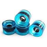 EWDF 4 stücke 70x51mm Skateboard Longboard Räder 83A Cruiser Rad Zubehör Roller Reifen Skateboard Räder (Color : Dark Blue)