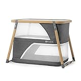 kk Kinderkraft Kinderbett 4 in 1 SOFI, Reisebett, Laufstall, Wiege in einem, schnell faltbar, mit Zubehör, Matratze, Tasche, Skandinavischer Stil, zwei Höhen, für Kinder ab Geburt, G