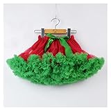 GUOQUN-SHOP Mädchen Tutu Rock Tutu Rock Kind Ballettschicht Kleid Neues Kind Elastische Taille Tüll Das Spiel Geburtstagsfeier Halloween-Kostüm für Fotografie (Color : Green, Kid Size : 3T)