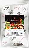 Salpeter, Kaliumnitrat, Kalisalpeter Bengalsalpete, KNO3 in Lebensmittelqualität, mit Rieselhilfe – Hergestellt in Deutschland. Beutel 500g