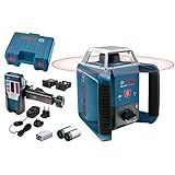 Bosch Professional Rotationslaser GRL 400 H (Ein-Knopf-Bedienfeld, max. Arbeitsbereich: 400 m, in Handwerkerkoffer)