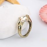 Ring aus Stein, Geschenkidee, Weihnachten, Geburtstag, Modeschmuck, Schmuck, Farbe transparent, Größe 19, Stein transp