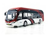 DZYWL Auto Spielzeug Modellbausätze 1:32 Für Bus-Auto-Modell Mit Ton Und Licht Ziehen Sie Auto-Kinderspielzeug Sammlung Zurück Ausdruck Der Liebe (Farbe : Rot)