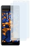 mumbi Schutzfolie kompatibel mit Sony Xperia XZ2 Compact Folie klar, Displayschutzfolie (2X)