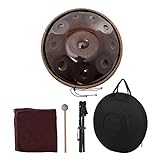 SXFYHXY Classic Delicate Handpan Hand Drum 9 Noten Melodious Melody Handmade Metal Percussion Instrument Professionelle Performance Anfänger M