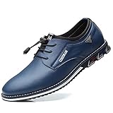 COSIDRAM Herren Loafers Mokassins Sneakers Business Kleider Schuhe für Männer Outdoor Blau 46