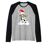 Dabbing Snowman Schneemann Fußball Dab Dance Weihnachten Rag