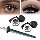 Hyper Easy Liquid Eyeliner,Waterproof Eyeliner Cream,Felt Tip Silicone Eyeliner Applicator, Sweatproof Lasting Drama Gel Eye Liner,Waterproof and Smudge with Silicone Applicator T