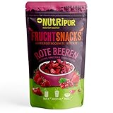 Rote Beeren gefriergetrocknet 25g I Getrocknete rote Beeren ungezuckert I Mischung aus Erdbeeren, Himbeeren und roten Johannisbeeren I 100% Frucht, voller Geschmack