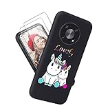QFSM Hülle + Panzerglas Für Cubot Max 3 (6.95'), Black Schutzhülle Silikon Weich TPU Case Cover Und 9H Härte Langlebig Glas Gehärtetes Folie Glass Film Protector Schutz -Lieb