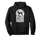 Leben mit Podenco spanischer Windhund Jagdhund Spruch Pullover H