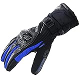 UKKO Motorradhandschuhe Wasserdicht Winddicht Winde Winter Warme Touchscreen Motorrad Handschuhe Schützend-A2,M