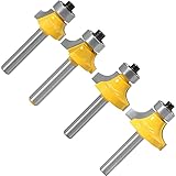 Holzbearbeitung FräSer 4 Stück 1/4 Zoll, OberfräSen Bits Groove Router Bit FräSer OberfräSen Bits FräSe FräSe Holz OberfräSe Werkzeug Set, für Holzbearbeitung Werkzeug Wolfram Hartmetall FräS