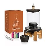 Lacuna Rückfluss Räuchergefäß, Halter Set für Räucherkegel, Incense Burner Wasserfall Ideal als Home Deko, Yoga Deko oder Meditation Zubehö