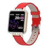 ZGZYL ZL13 Damen Mode Smart Uhr Mit Schrittzähler Mit Blutdruck Herzfrequenzüberwachung Fitness Tracker Stoppuhr wasserdichte Sportuhr,D