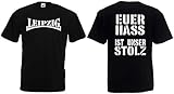 World-of-Shirt Herren T-Shirt Leipzig Ultras Euer HASS unser STOLZ|schwarz-L