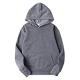 Finetyu Herren Hoodies Patchwork Hut Einfarbig Bluse Unisex Kapuzenpullover Langarm Pullover Casual Mode Sweatshirt Männer und Frauen Freizeit einfarbig Pullover Top B