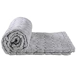 AKK BABY Kuscheldecke für Babys | Babydecke | Weiche Kuscheldecke für Babys ab 0 Monaten | Maße: 100 x 75 cm | Fleece Baby Decke Unisex | Sofadecke | Schlafdecke kuschelig | Grau weich Deck