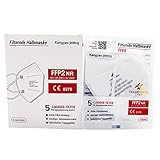 Tradeforth GmbH 100x FFP2 Schutzmaske 5-Lagig hygienisch einzelverpackt CE0370 Zertifiziert nach EU 2016/425