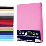 Buymax Spannbettlaken Stretch 180x200-200x220 cm für Wasserbetten und Boxspringbetten Bettbezug für Matratzen bis 40 cm Steghöhe,