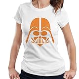 Star Wars Darth Vader Orange Silhouettes Women's T-S