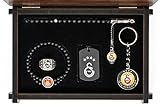 Gök-Turk Handgemachte Schatulle Schmuck-Set 'Galatasaray GS' für Herren: Set aus Halskette, Ring, Armband, Gebetskette - Tesbih, Schlüsselanhäng