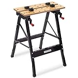 Kreator Werkbank Arbeitstisch Stahl klappbar - 100 kg Tragkraft 560x220x750