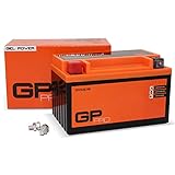 GP-PRO GTX7A-BS 12V 7Ah GEL-Batterie (Kompatibel mit YTX7A-BS / 50615) (Wartungsfrei & Versiegelt) Akkumulator Motorrad Roller Motorradbatterie Rollerb