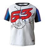 Vr46 Pecco Bagnaia, Tshirt Boy, Weiß, 12/14