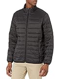 Amazon Essentials Lightweight Water-Resistant Packable Puffer outerwear-jackets, Schwarz, L