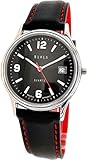 Uhren Manufaktur Ruhla Armbanduhr analog Quarzwerk mit Lederarmband RUHLA-Classic 29017