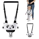 Lauflernhilfe Gehhilfe für Baby, KNMY Baby Stehen und Gehen Lernen Helfer mit Sicherheitsverschluss und Magischen Aufklebern,4 in 1 Funktionale mit zwei Schnullerkettten für Kinder 8-24 M