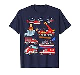 TShirt Feuerwehr Kinder Männer Damen Baby Papa Feuerwehrmann T-S