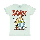 Logoshirt®️ Asterix & Obelix mit Idefix T-Shirt Unisex I Motiv-Shirt hellblau kurzärmlig Rundhalskragen I Lizenziertes Originaldesign I hochwertiger Logo-Print I Baumwolle I Vintage T-S