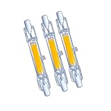 Gyj&mmm LED R7s 78mm 10W,R7s LED Lampe, Cob LED Glühbirne R7s Kein Flackern LED Leuchtmittel R7s 78mm Ersatz 100W R7S Halogenlampe, 360° Abstrahlwinkel 3er Pack,Natürliches licht,78mm10W