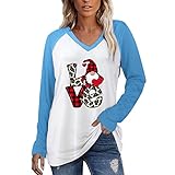 Schulterfreies T-Shirt für Damen Lässige, ausgehöhlte Spitze Oberteile mit halben Ärmeln Sommer Reißverschluss V-Ausschnitt Loser Pullover Einfarbige Tunika-Bluse(B9 - Blue, Small)