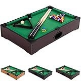Mini Pool Billardtisch Nano inkl. Zubehör (2 Queues, Kugeln, Dreieck, Kreide), 3 Dekore, Maße: 51x31x10