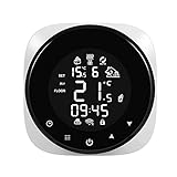 Mulcort Wandthermostat, Smart Thermostat Digitaler Temperaturregler APP-Steuerung LCD-Display Touchscreen Woche Programmierbare Energieeinsparung für Home School Office H