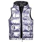 FRTZFTBCTS Winter männer weste jacke lässig mit kapuze ärmelloser weste herbst weste weste weste jacke männer Blue M