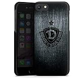 Hard Case kompatibel mit Apple iPhone SE (2020) Schutzhülle schwarz Smartphone Backcover SG Dynamo Dresden Offizielles Lizenzprodukt Vintag