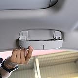LFOTPP Auto Sonnenbrillenhalter Brillenetui Auto Innenraum für Golf 7 Tiguan B8 Atlas L (Grau)