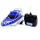 Ba30DEllylelly RC Super Mini elektrische Fernbedienung Hochgeschwindigkeitsboot Schiff 4-CH Elektroboot Spiel Spielzeug Geburtstagsgeschenk Kind Kinderspielzeug