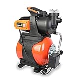 FUXTEC Hauswasserwerk FX-HWW1200 – Hauswasserpumpe 1200 Watt – 4,8bar/48m Föderhöhe – Fördermenge 4.800 l/