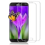 [2 Stück] Panzerglas Schutzfolie für Samsung Galaxy S7 Edge, 3D Voller Bildschutzfolie, HD Displayschutzfoli, 9H Härte Panzerfolie, Panzerglasfolie für Samsung Galaxy S7 Edge - Transp