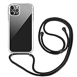GoodcAcy Handykette kompatibel mit iPhone 12/iPhone 12 Pro -6,1' Display - Smartphone Necklace Hülle mit Band - Handyhülle Case mit Kette zum umhängen - Schutzhülle mit Kordel, Transp